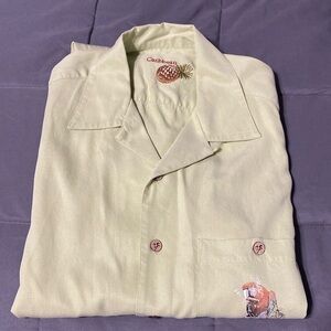 Caribbean short sleeved button down shirt. Size Medium